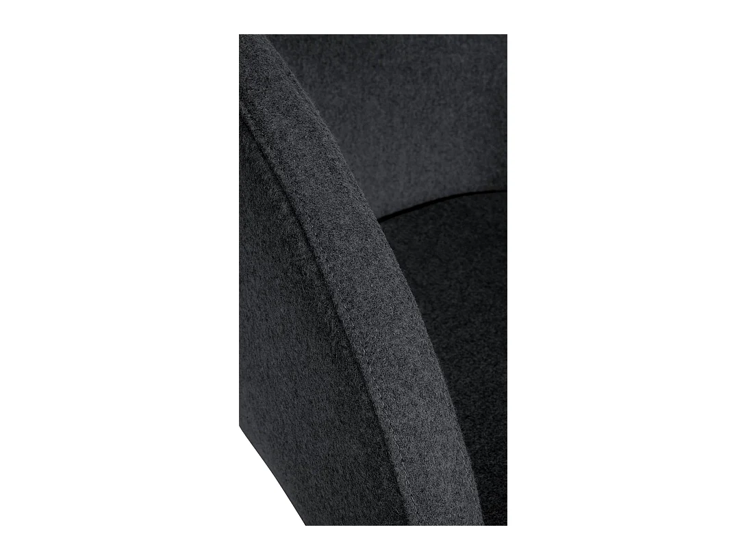 Barhocker - Filz & schwarz - anthrazit - Gambo