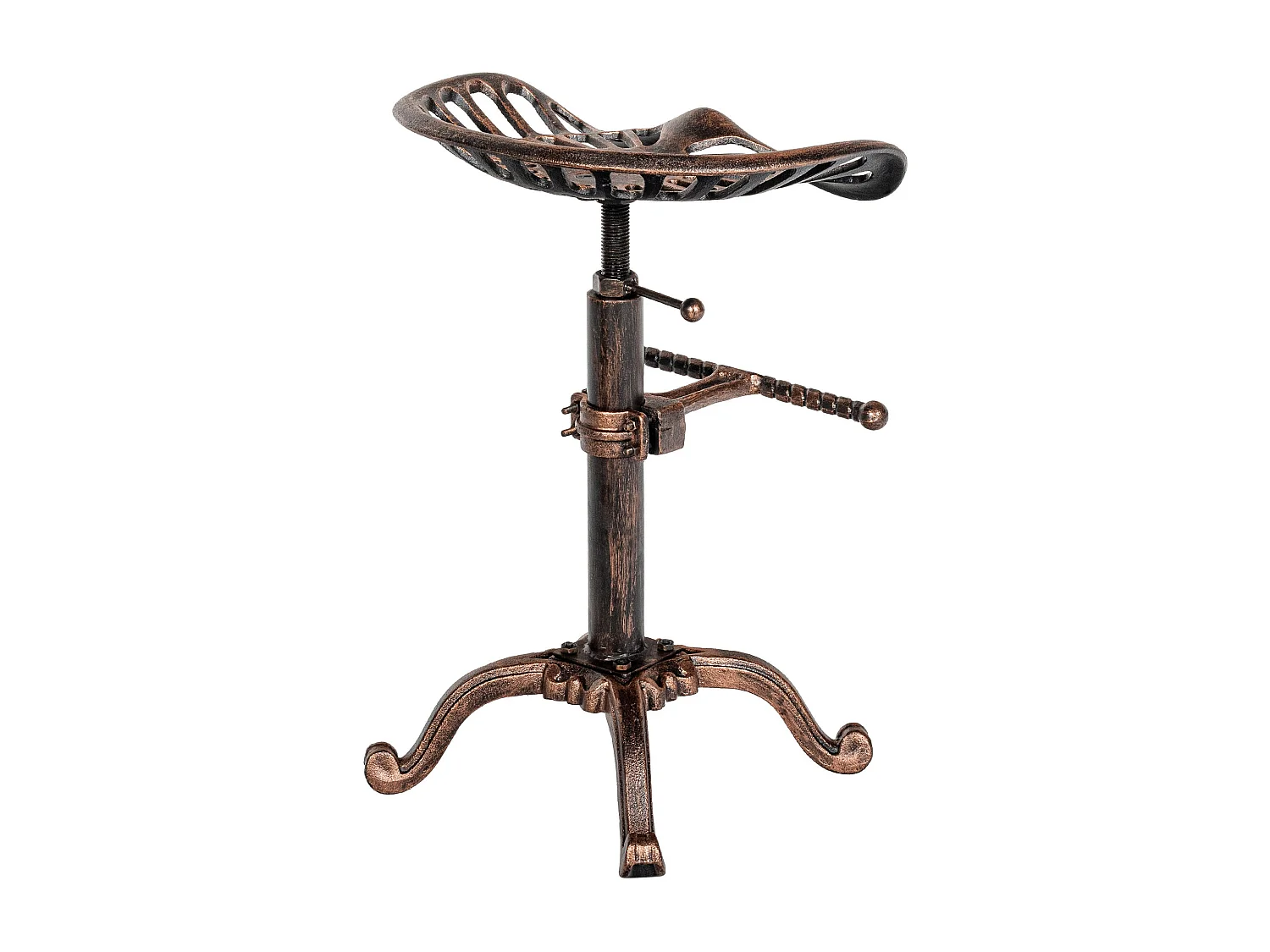 Lot de 2  Tabouret de bar - Métal & Gris - Bronze - Butch