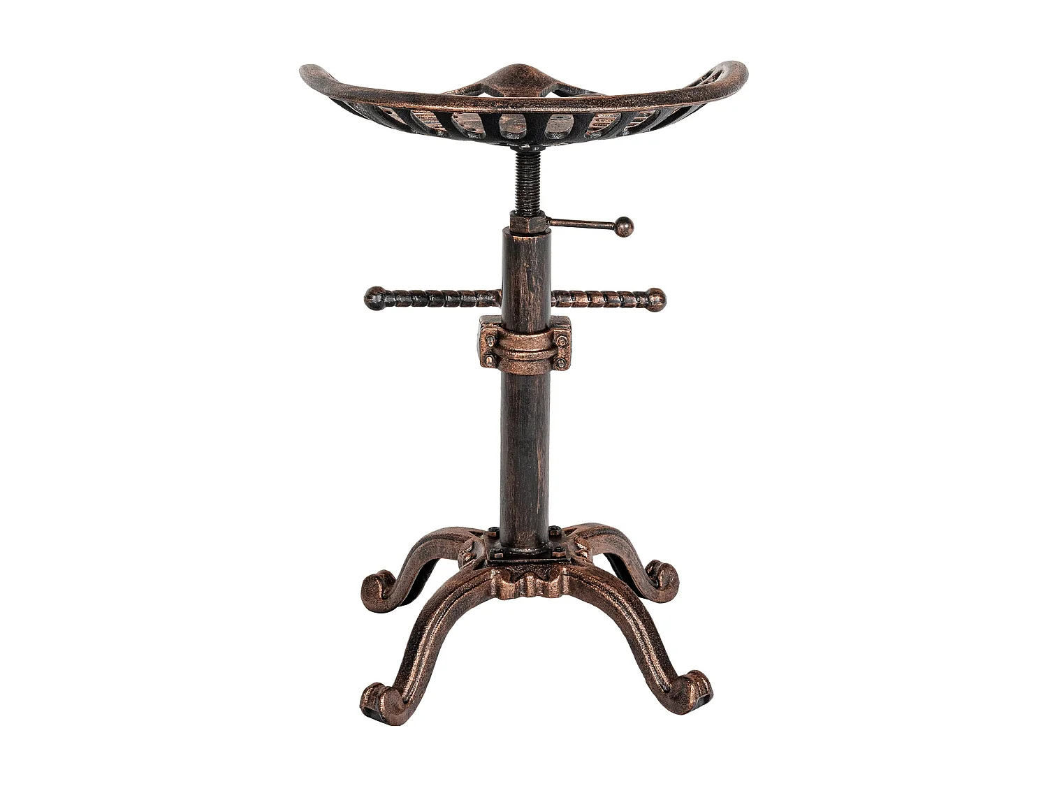 Lot de 2  Tabouret de bar - Métal & Gris - Bronze - Butch