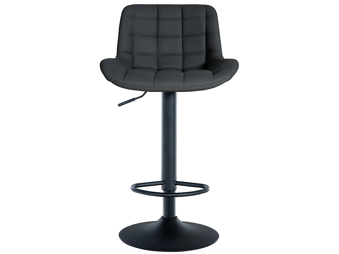 Lot de 2  Tabouret de bar - Similicuir - Noir - Tover