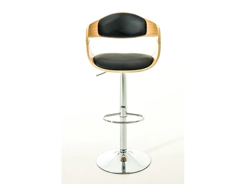 2er Set Barhocker - Kunstleder - natura/schwarz - Kingston