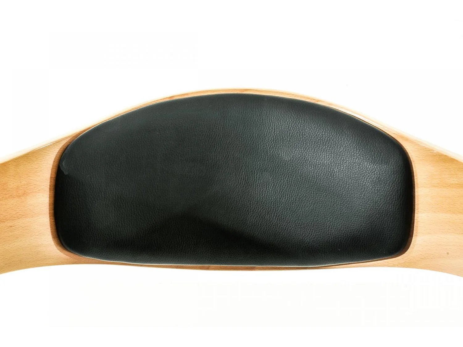 Lot de 2  Tabouret de bar - Similicuir & Noir - Nature / Noir - Kingston