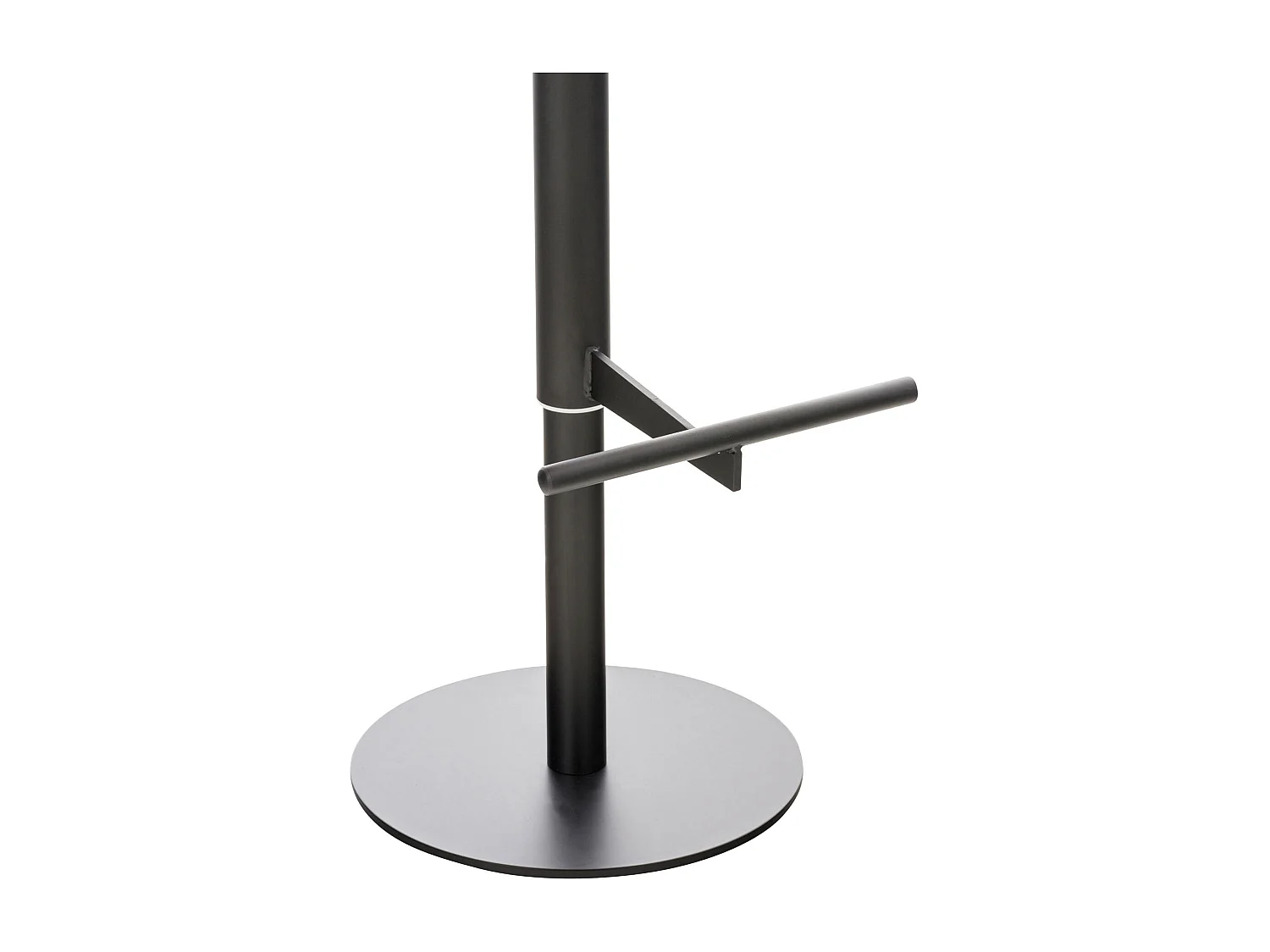 Lot de 2  Tabouret de bar - Tissu & Noir - Gris - Cadiz