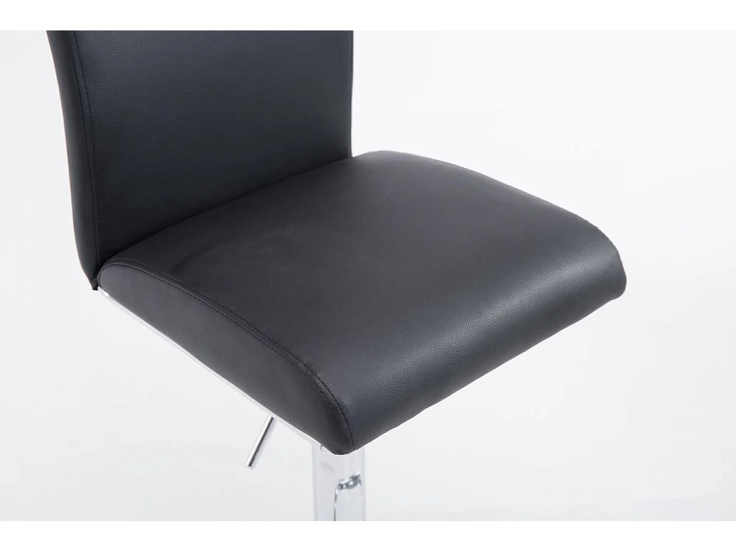 2er Set Barhocker - Kunstleder & schwarz - schwarz - Köln