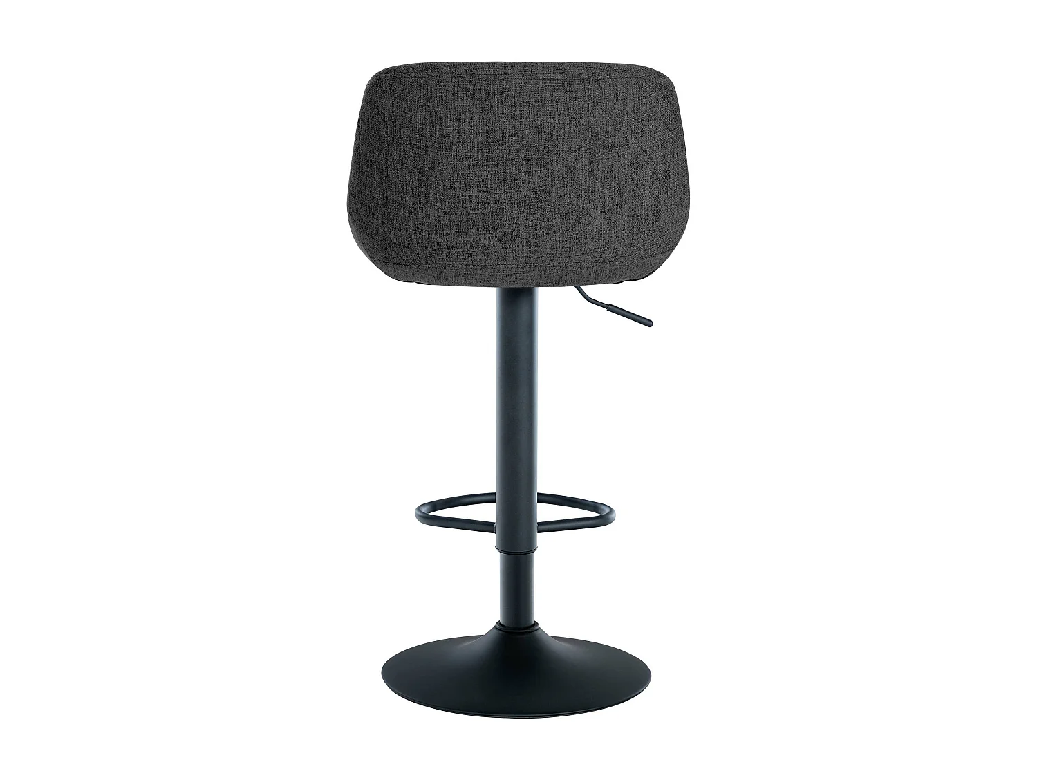 Lot de 2  Tabouret de bar - Tissu - Noir - Loft