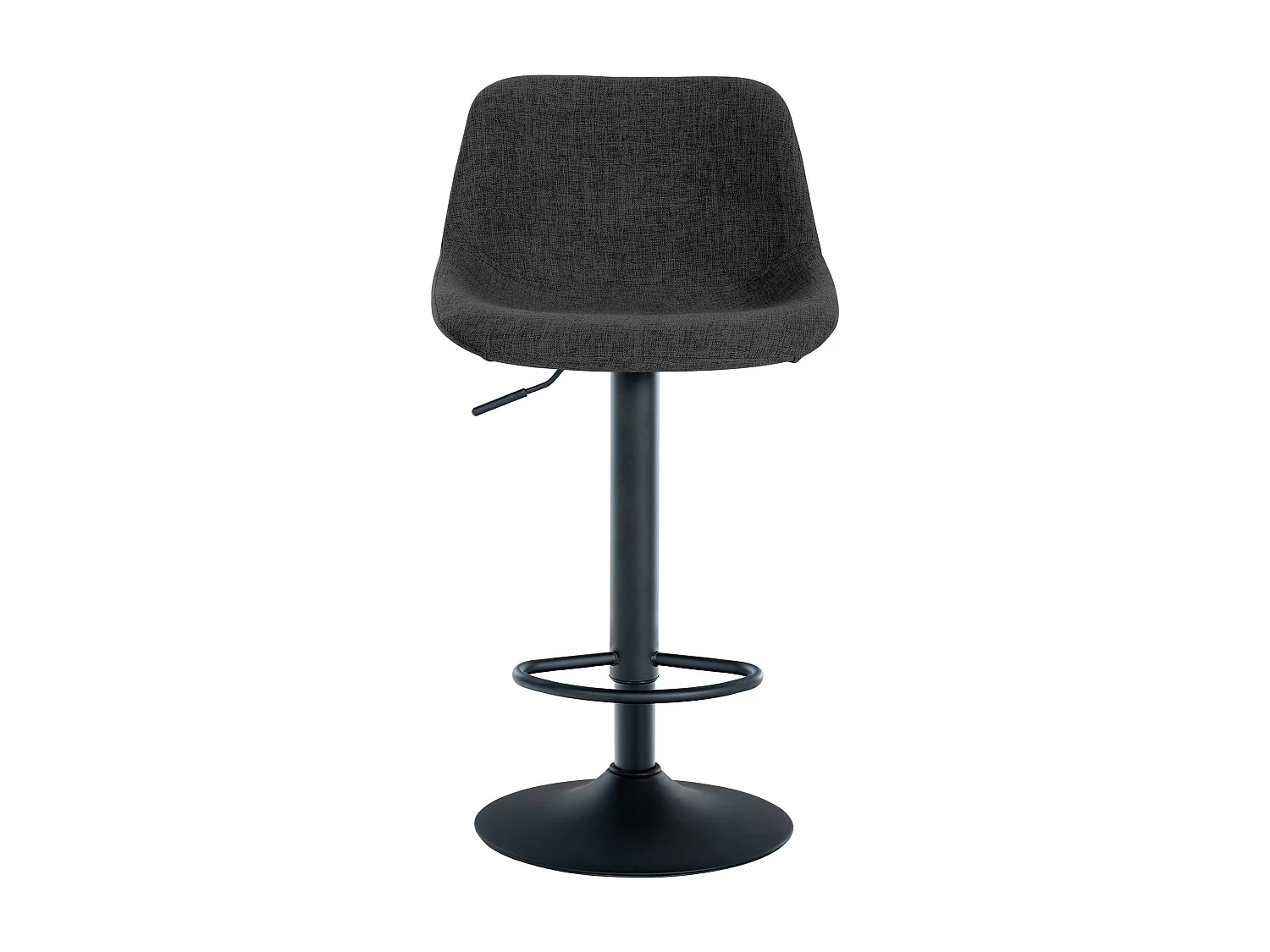 Lot de 2  Tabouret de bar - Tissu - Noir - Loft