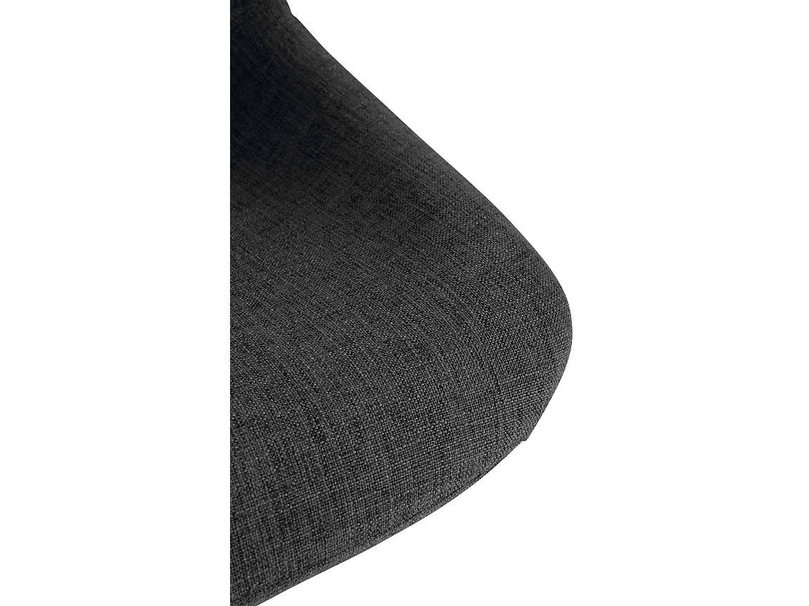 Lot de 2  Tabouret de bar - Tissu - Noir - Loft