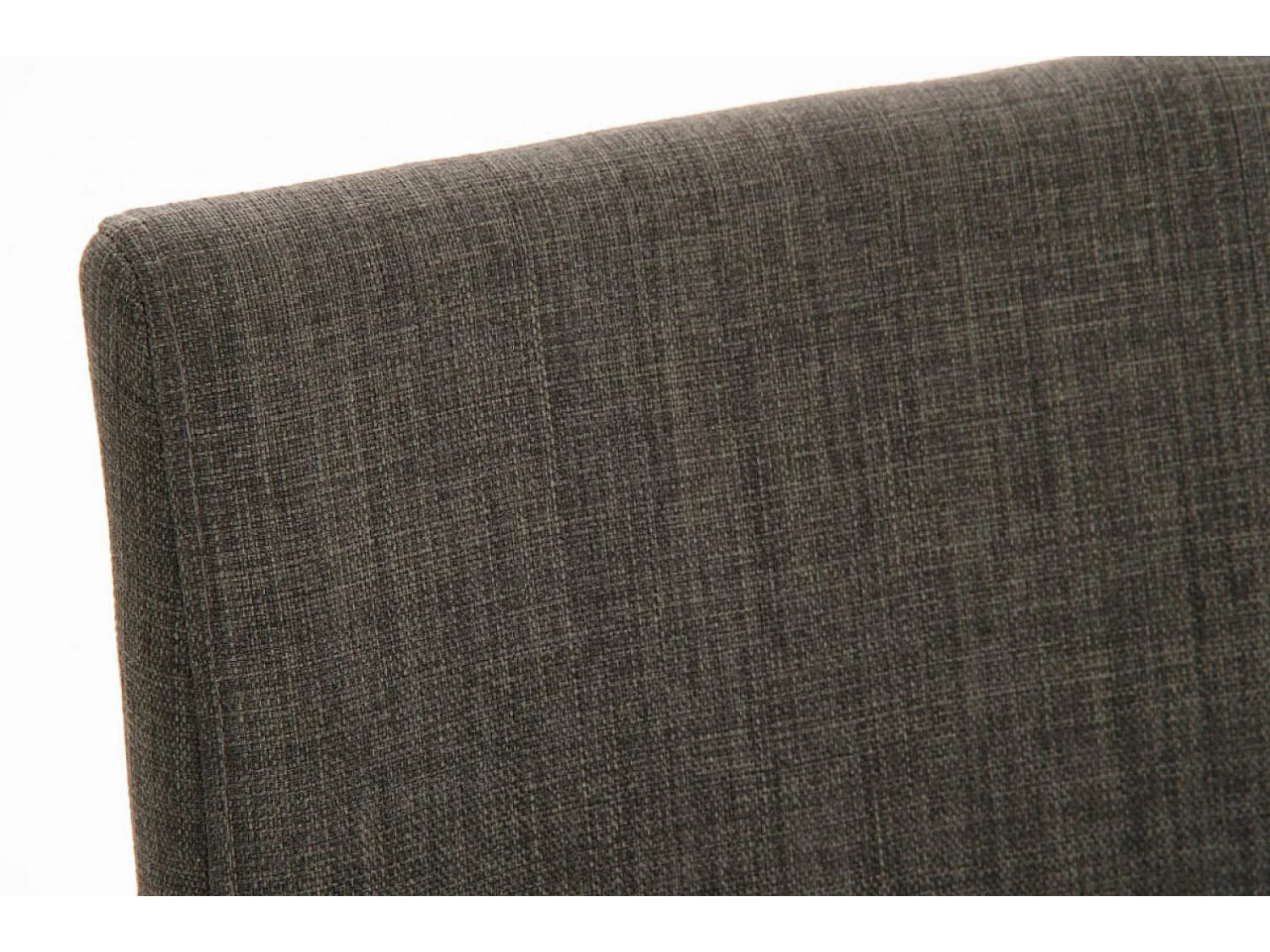 Tabouret de bar - Tissu & Acier inoxydable - Gris foncé - Panama