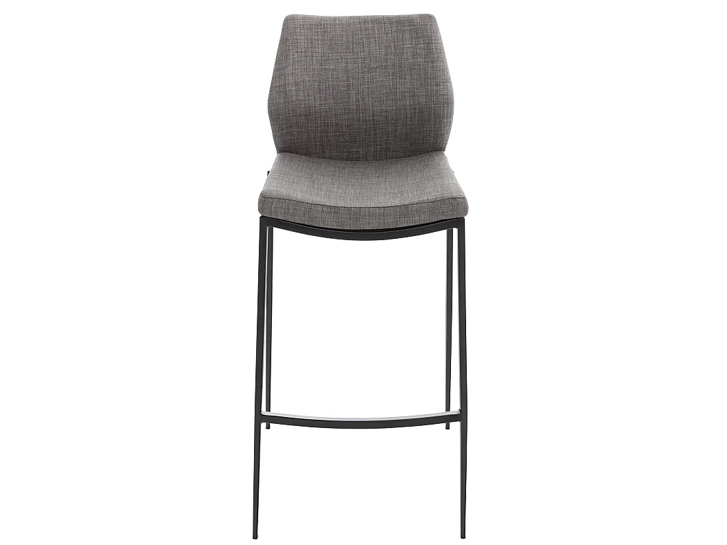 Tabourets de bar - Tissu & Métal - Gris - Matola
