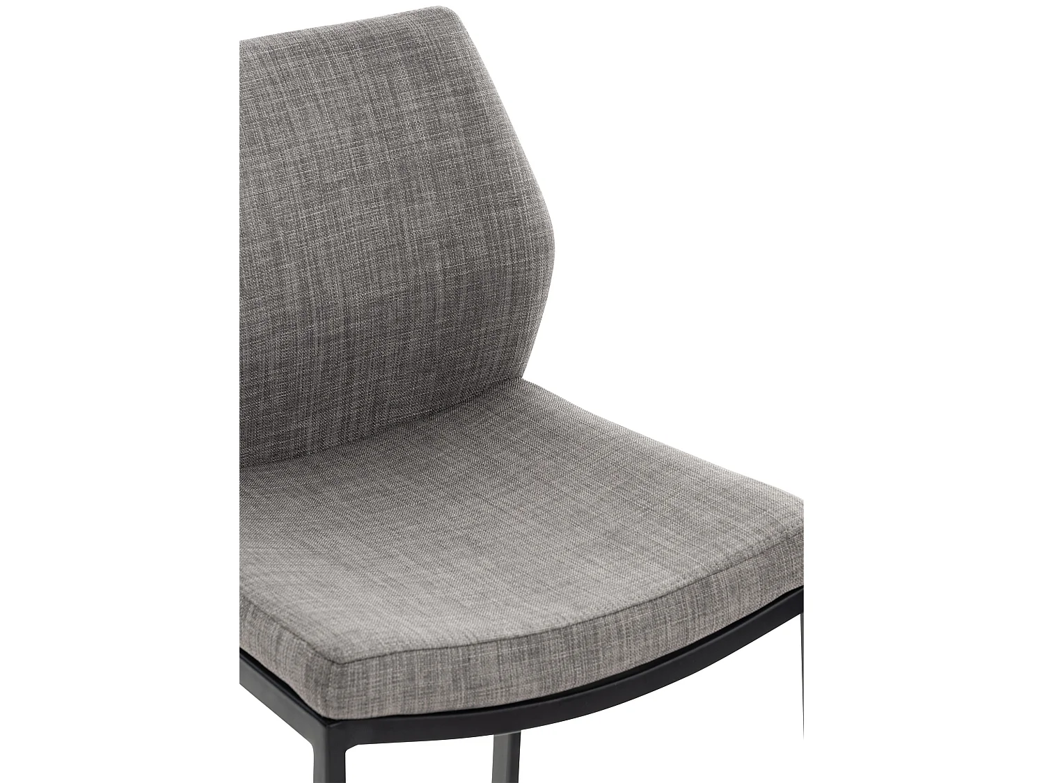 Tabourets de bar - Tissu & Métal - Gris - Matola