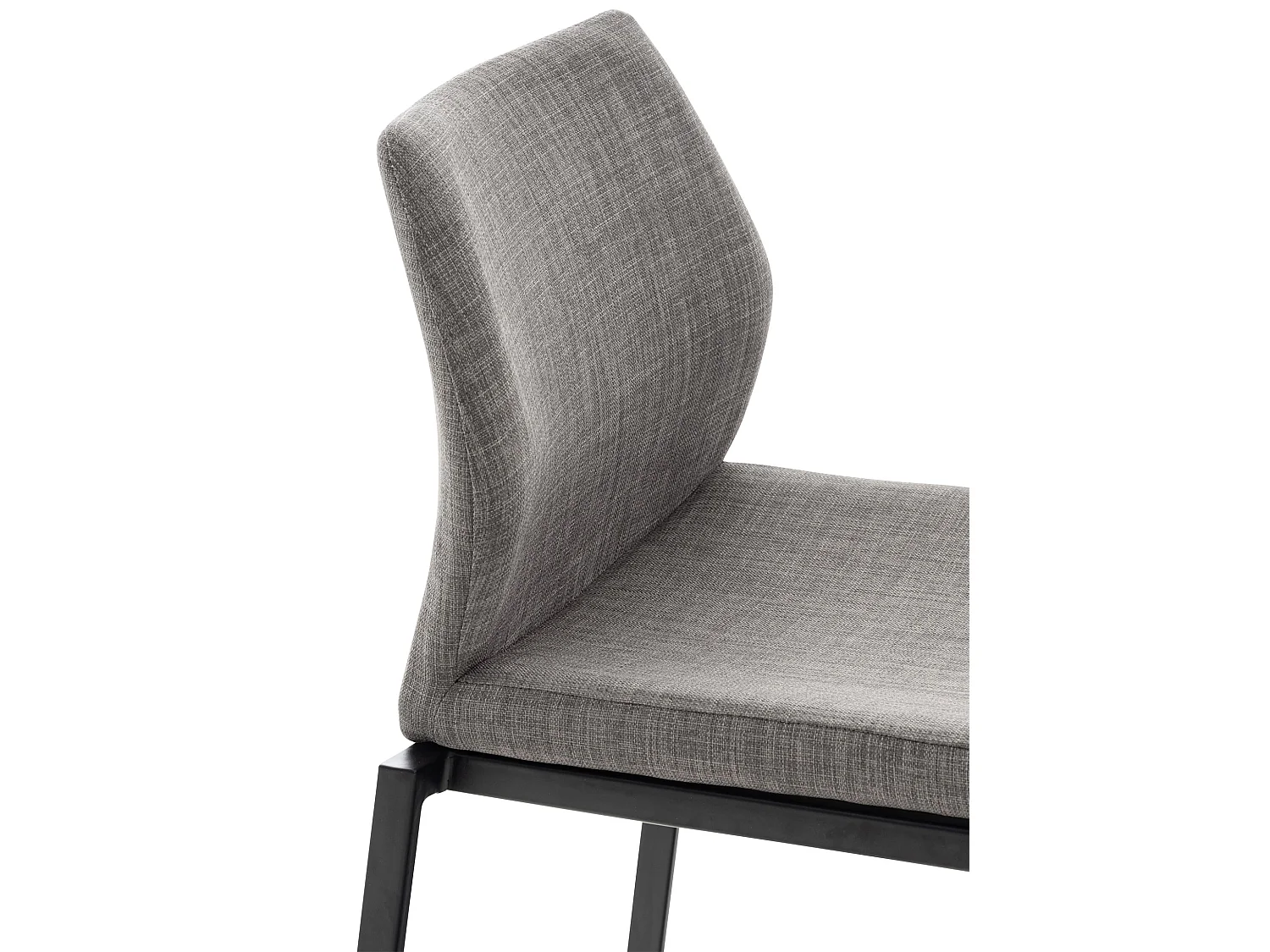 Tabourets de bar - Tissu & Métal - Gris - Matola