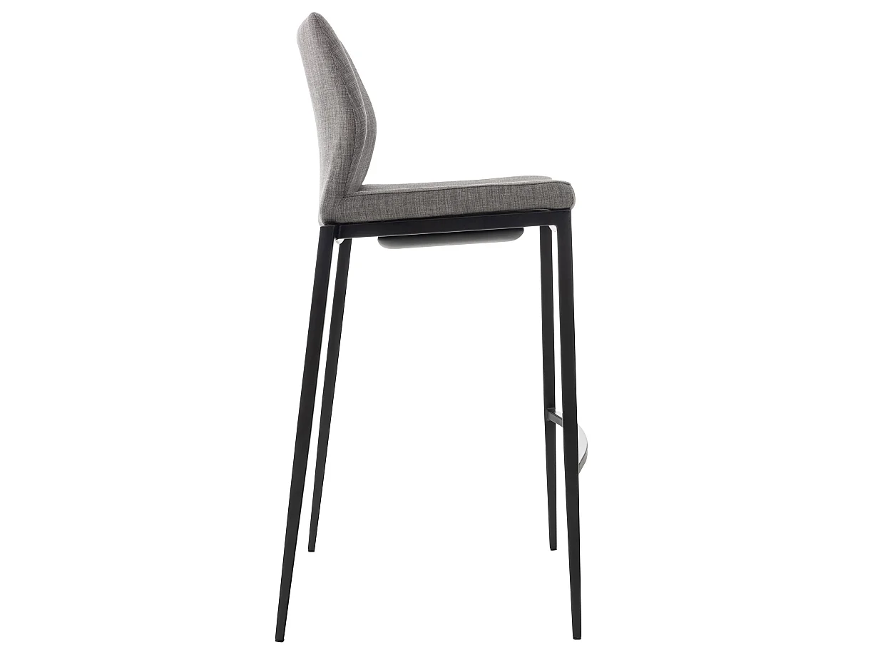 Barkruk - Stof & Metaal - grijs - Matola