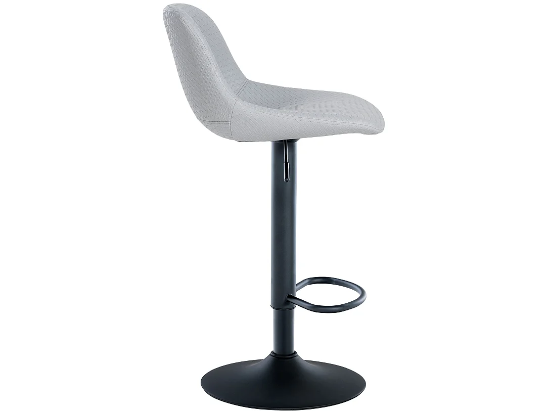 Lot de 2  Tabouret de bar - Similicuir - Gris - Loft