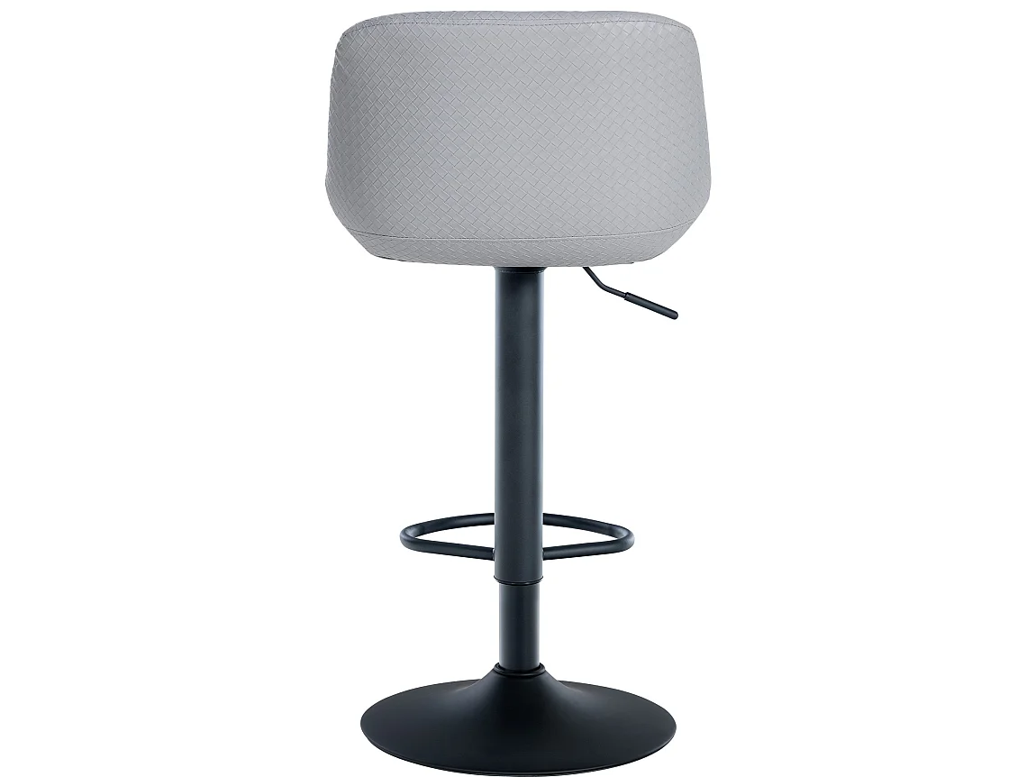Lot de 2  Tabouret de bar - Similicuir - Gris - Loft