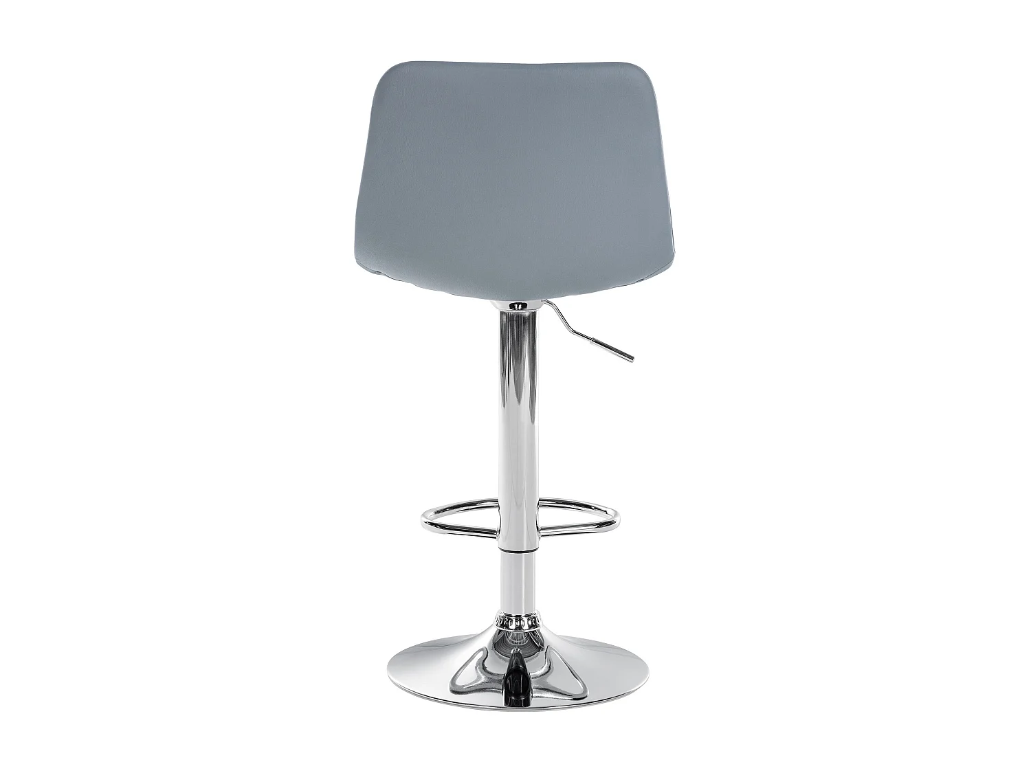 Barhocker - Kunstleder & Metall - grau - Divo