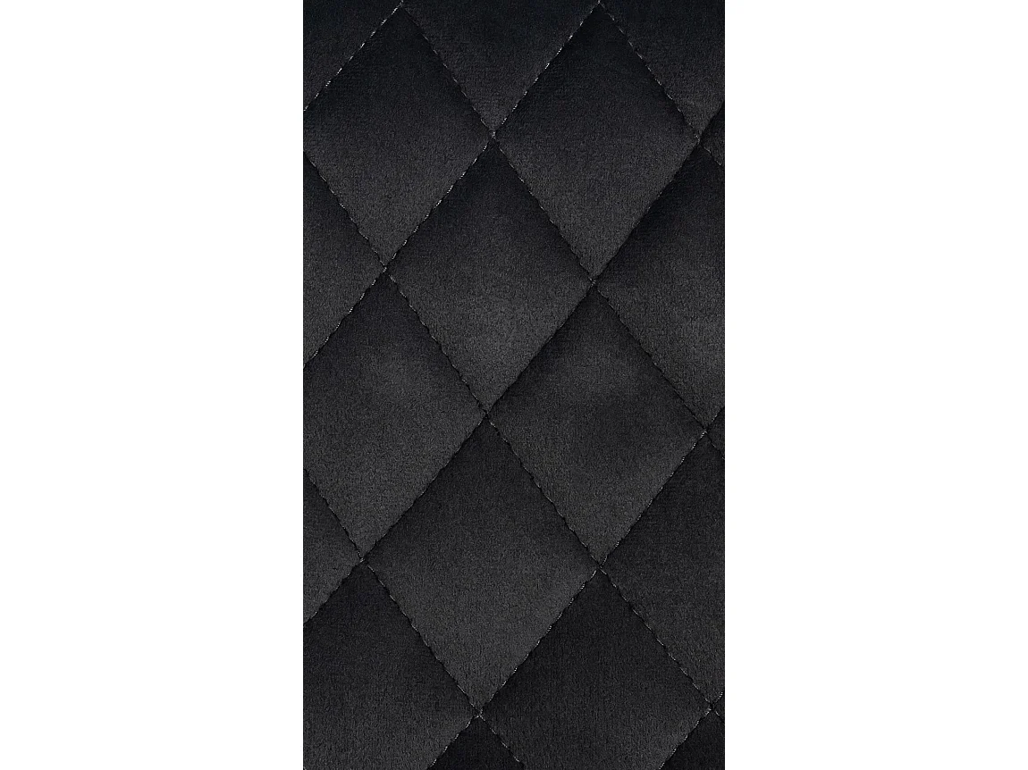 Lot de 2  Tabouret de bar - Velours - Noir - Minosa