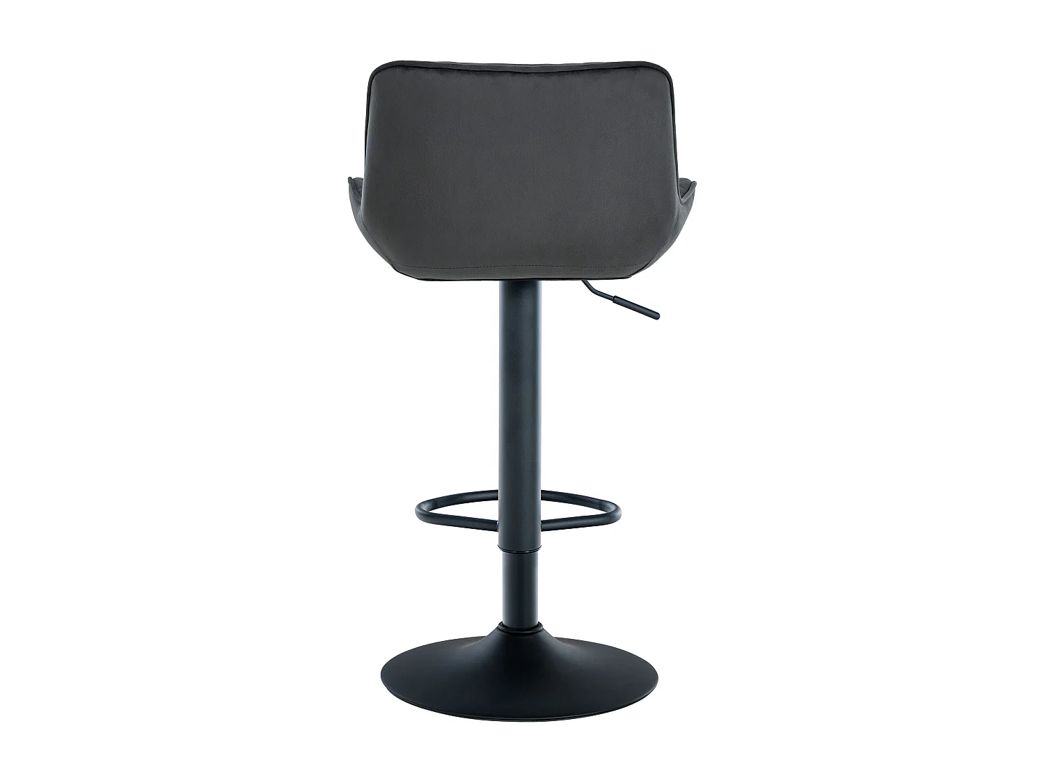 Lot de 2  Tabouret de bar - Velours - Noir - Minosa