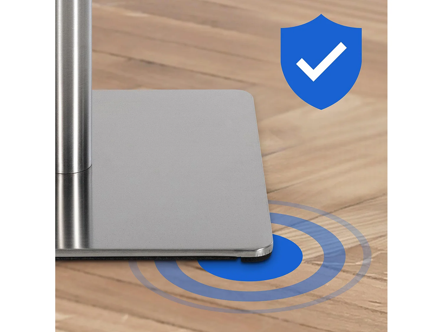 Lot de 2  Tabouret de bar - Tissu & Acier inoxydable - Crème - Damaso