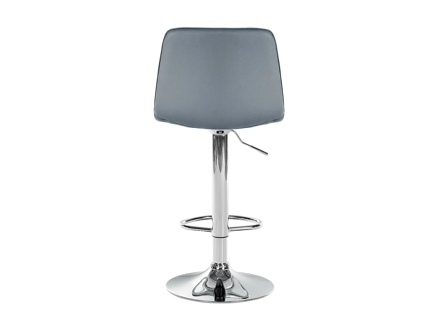 Barhocker - Kunstleder (PVC) & Metall - grau - Lex