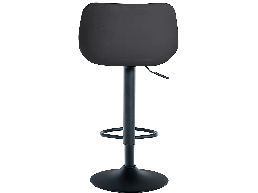 Lot de 2  Tabouret de bar - Velours - Noir - Loft