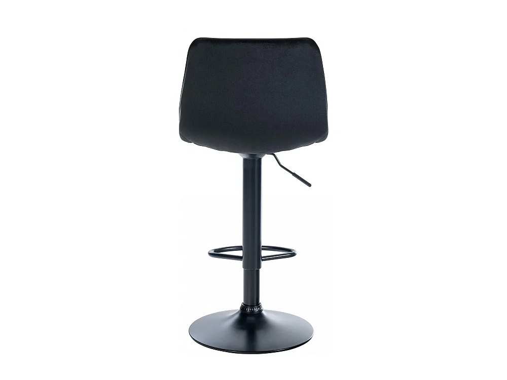 Barhocker - Samt & Metall - schwarz - Lex