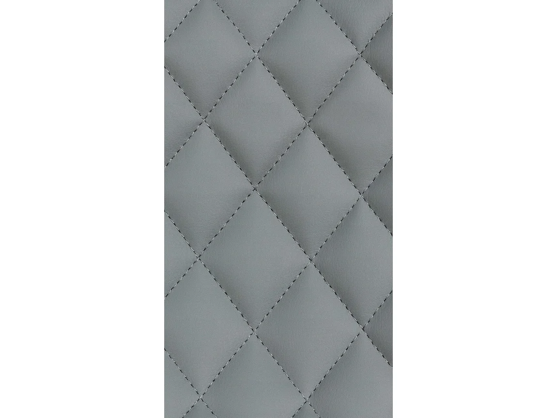 Lot de 2  Tabouret de bar - Similicuir - Gris - Minosa