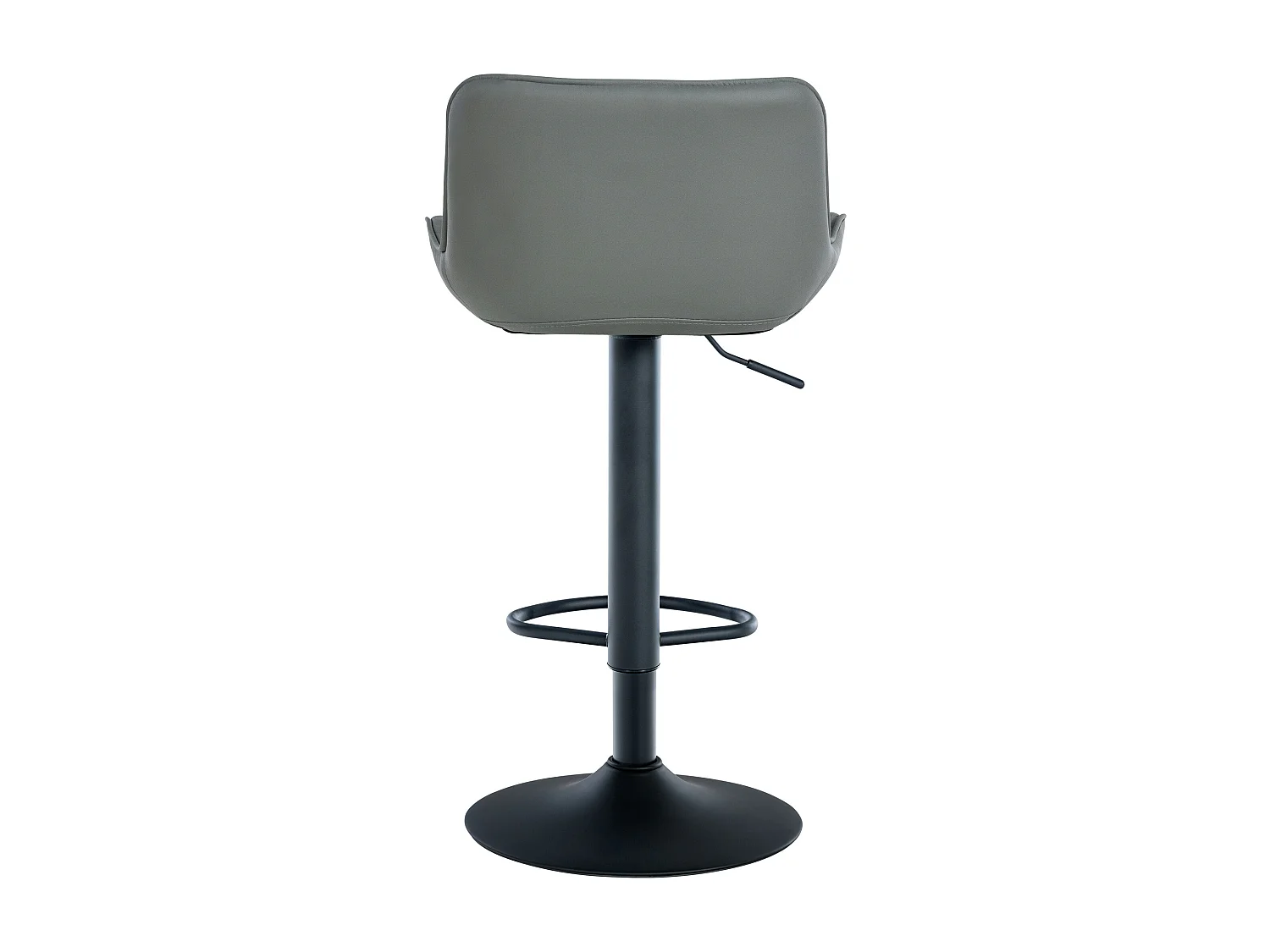 Lot de 2  Tabouret de bar - Similicuir - Gris - Minosa