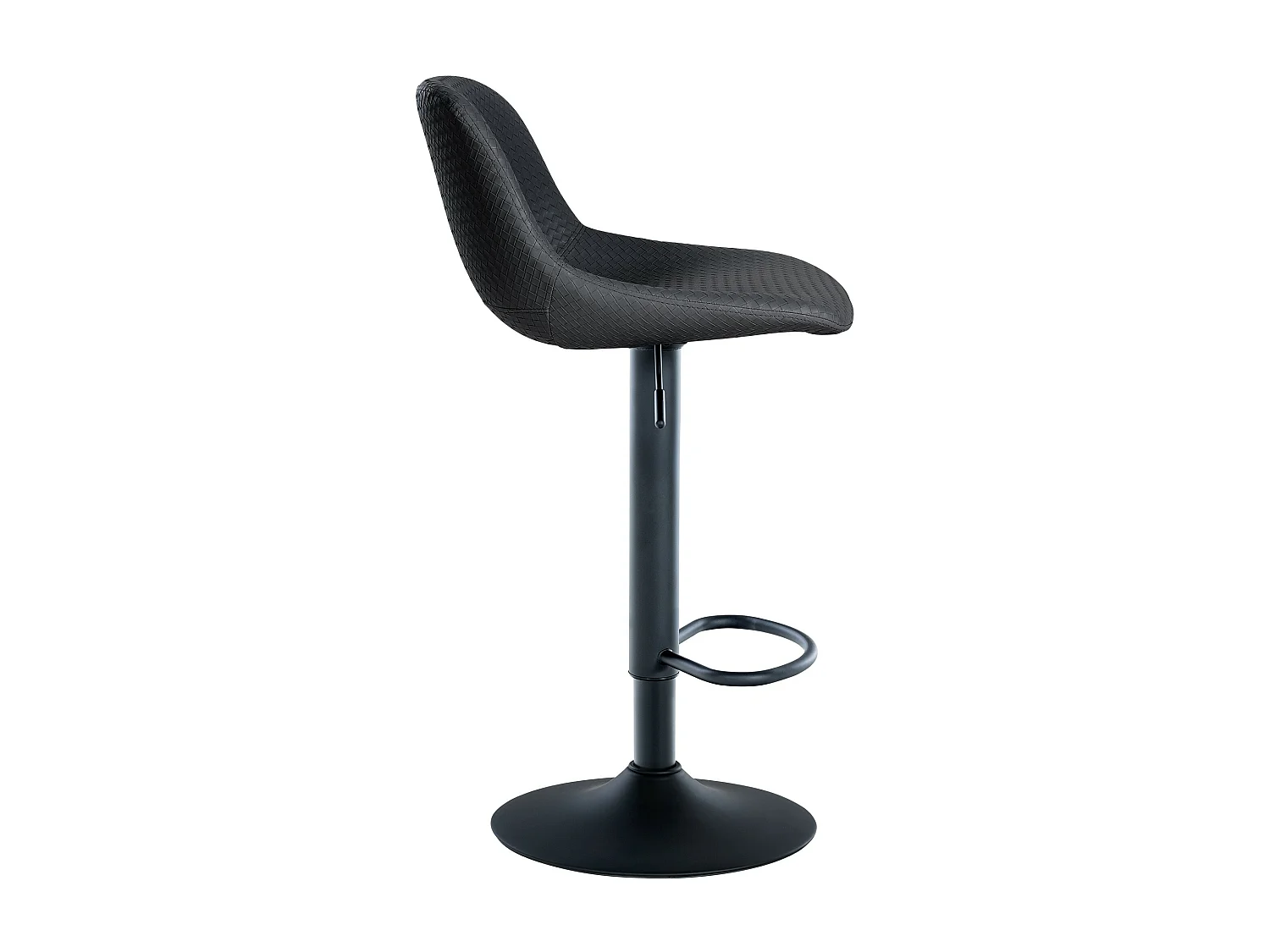 Tabouret de bar - Similicuir - Noir - Loft