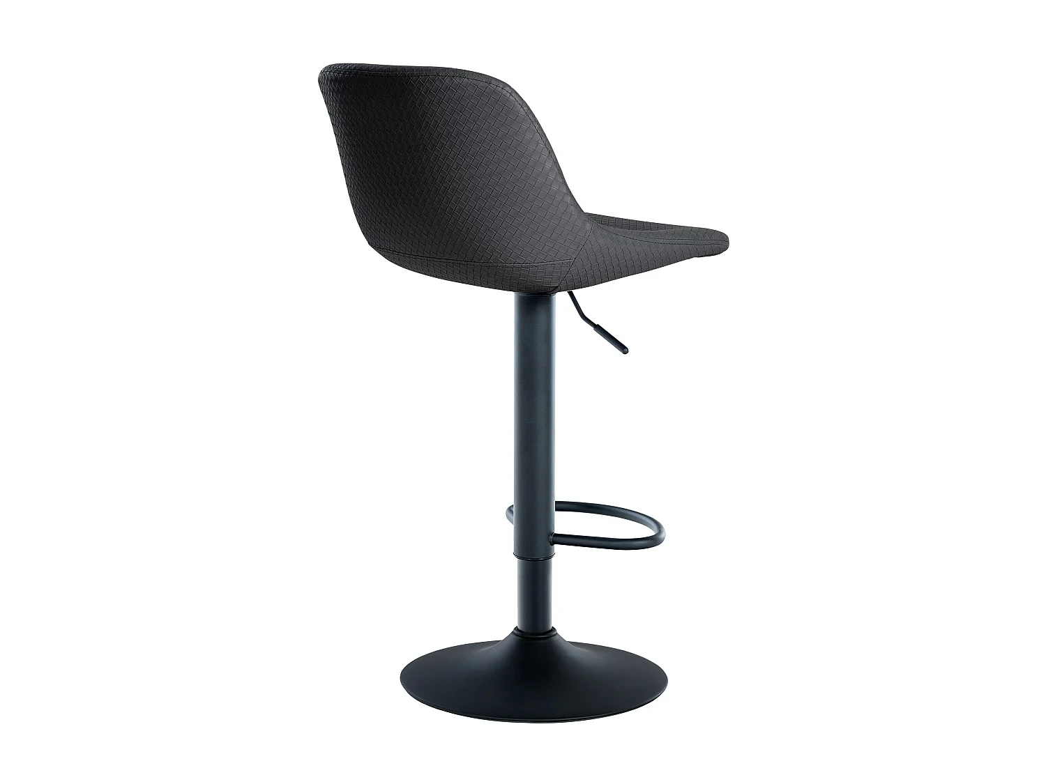 Tabouret de bar - Similicuir - Noir - Loft