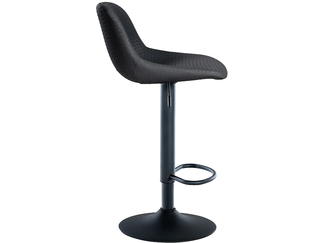 Tabouret de bar - Similicuir - Noir - Loft