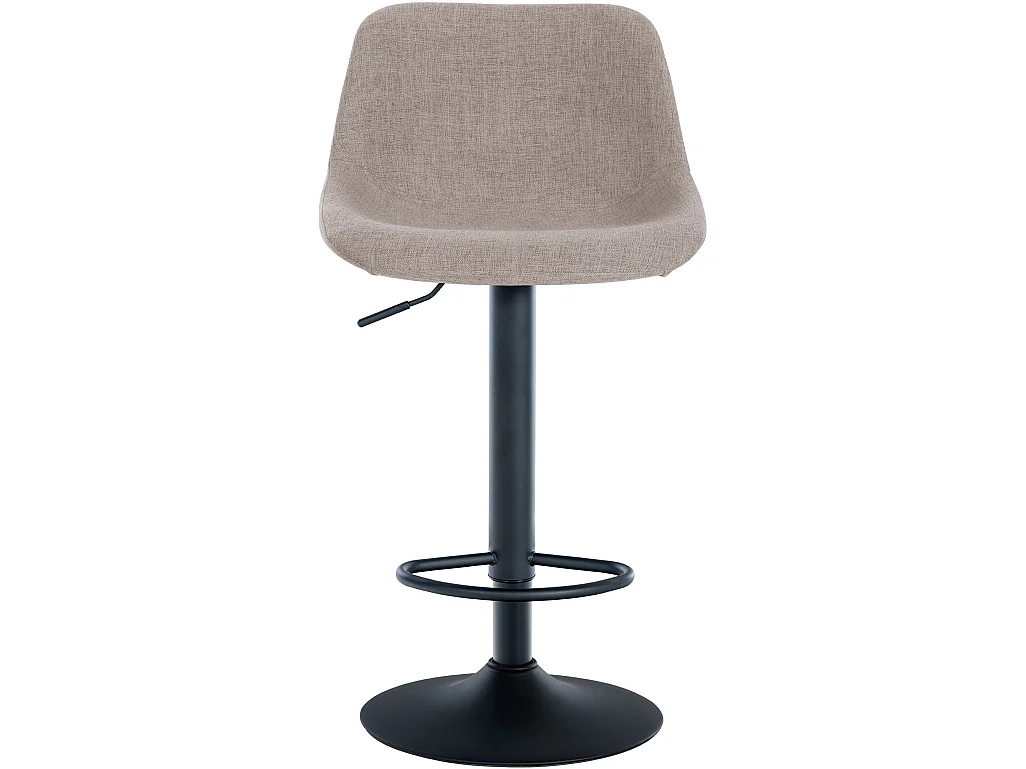 Tabouret de bar - Tissu - Crème - Loft