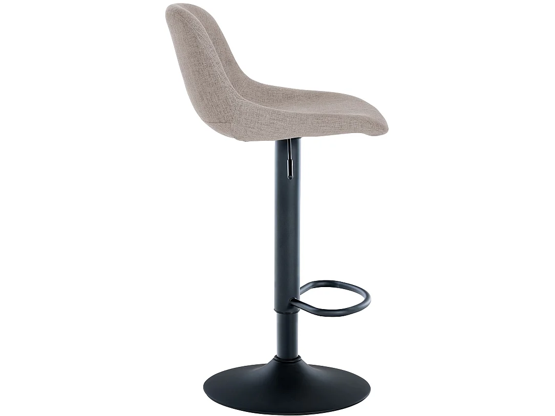 Tabouret de bar - Tissu - Crème - Loft