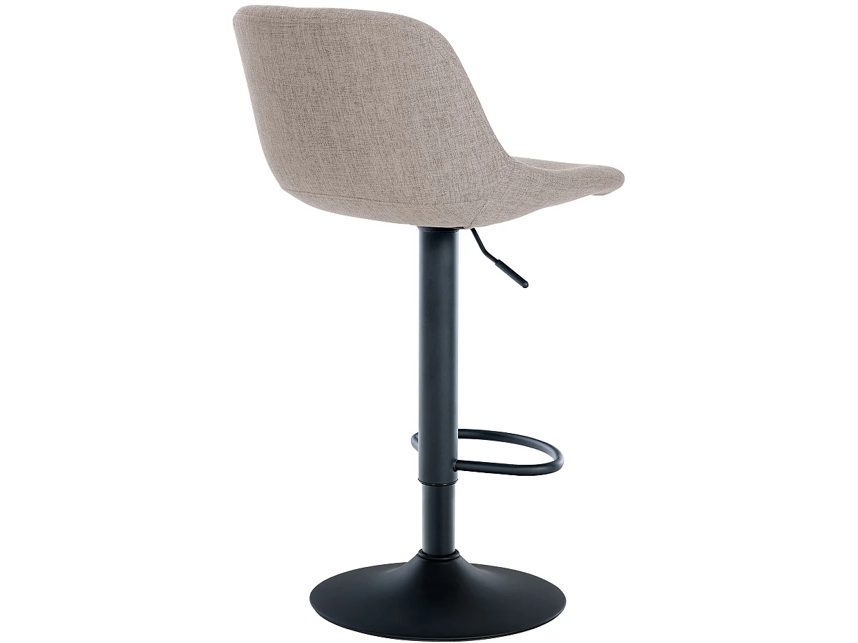 Tabouret de bar - Tissu - Crème - Loft