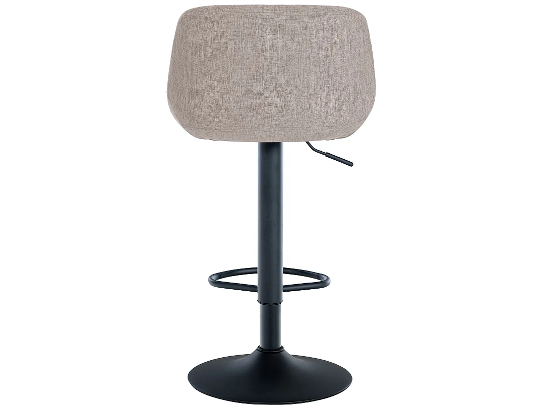 Tabouret de bar - Tissu - Crème - Loft