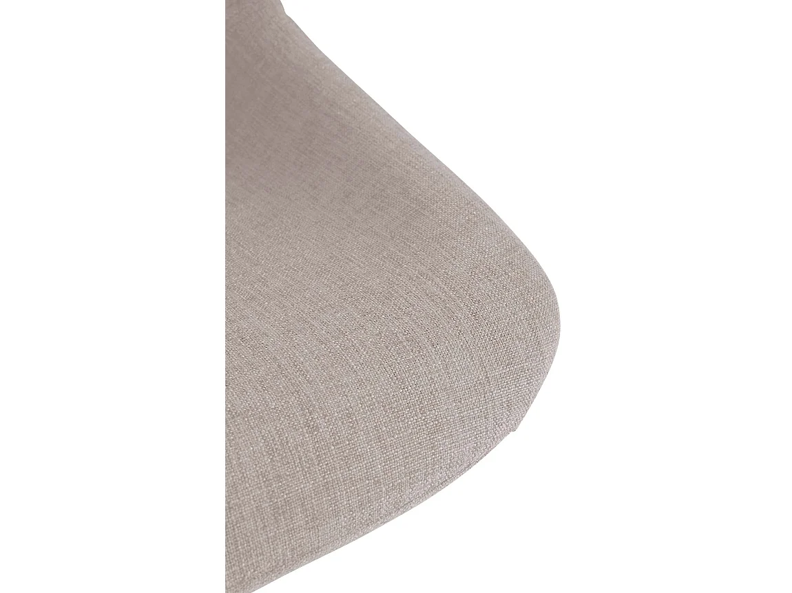Tabouret de bar - Tissu - Crème - Loft