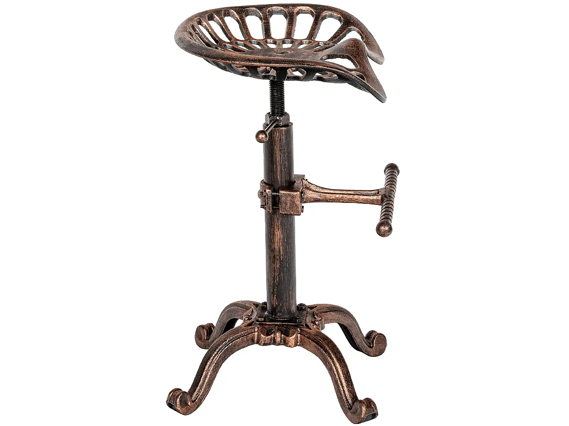 Barhocker - Metall & schwarz - bronze - Butch