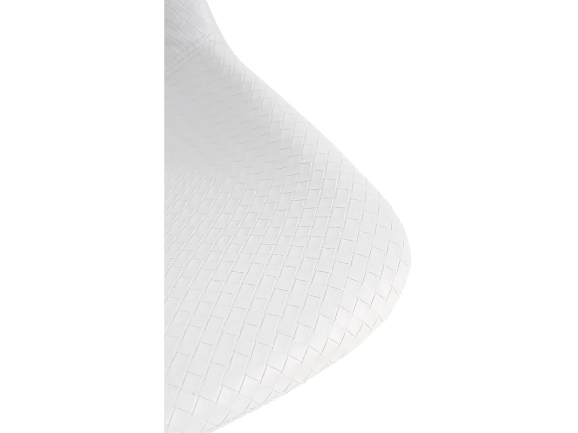 Lot de 2  Tabouret de bar - Similicuir - Blanc - Loft