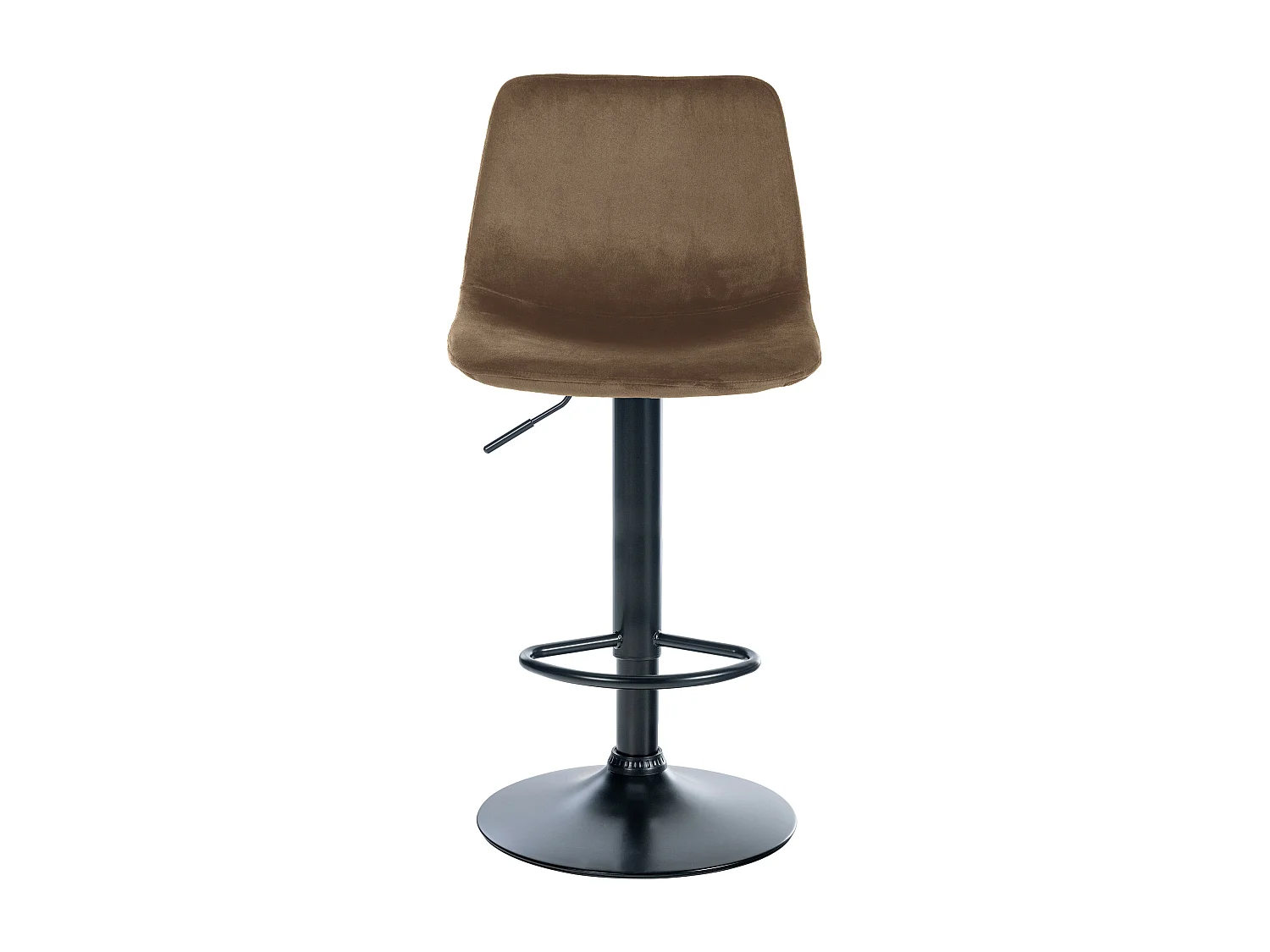 Tabouret de bar - Velours & Noir - Marron - Divo