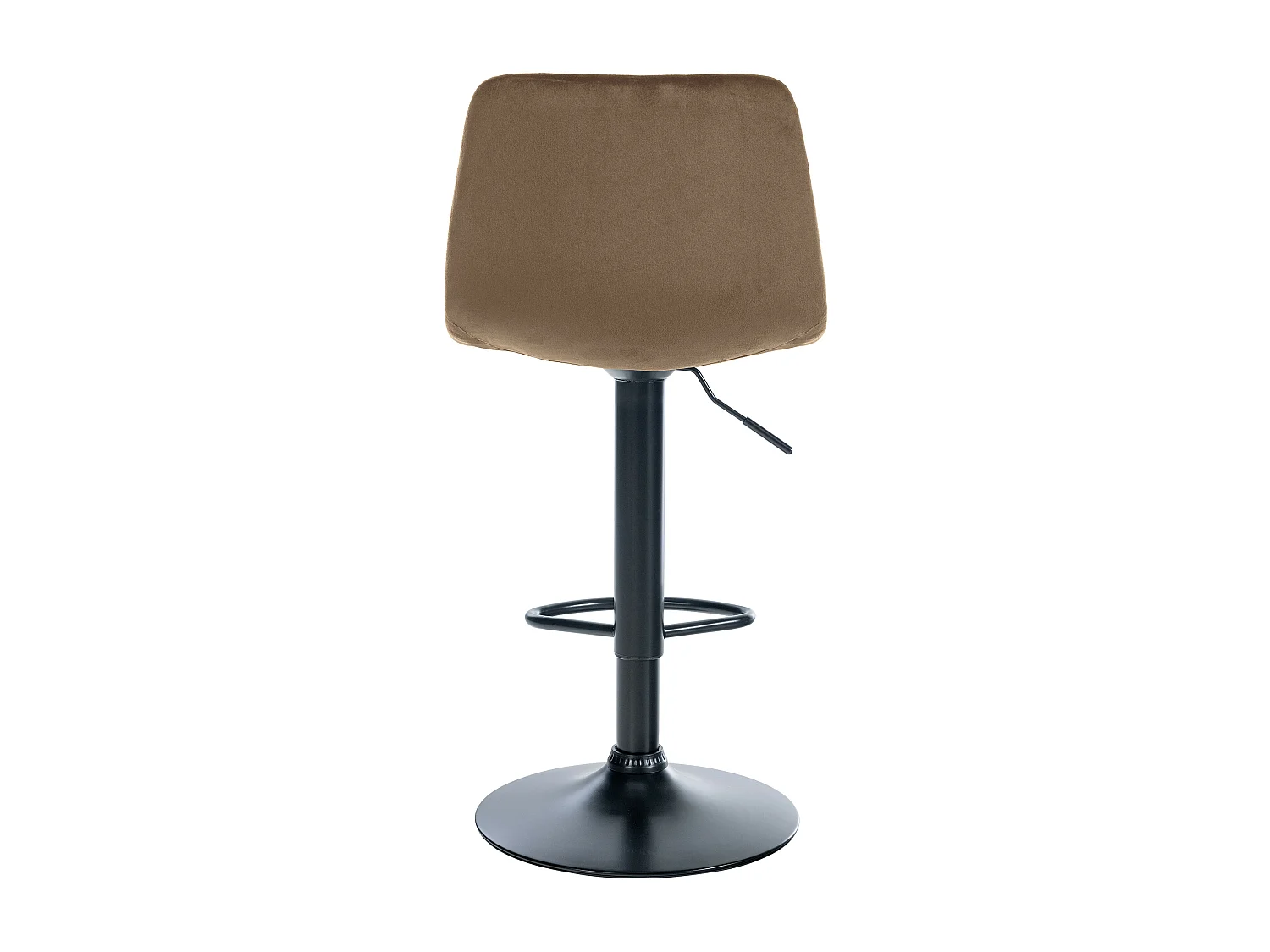 Tabouret de bar - Velours & Noir - Marron - Divo