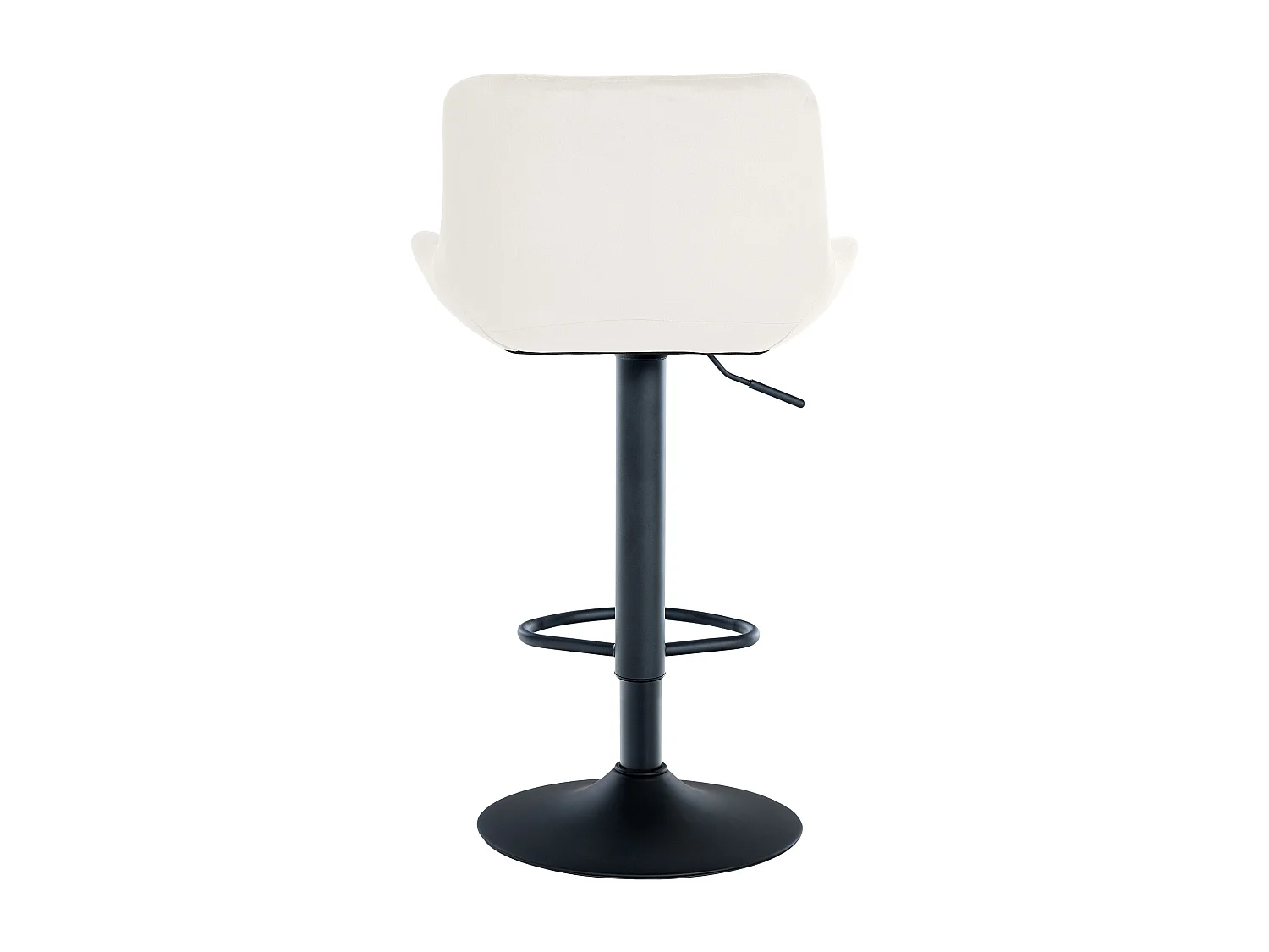 Lot de 2  Tabouret de bar - Velours - Crème - Tover