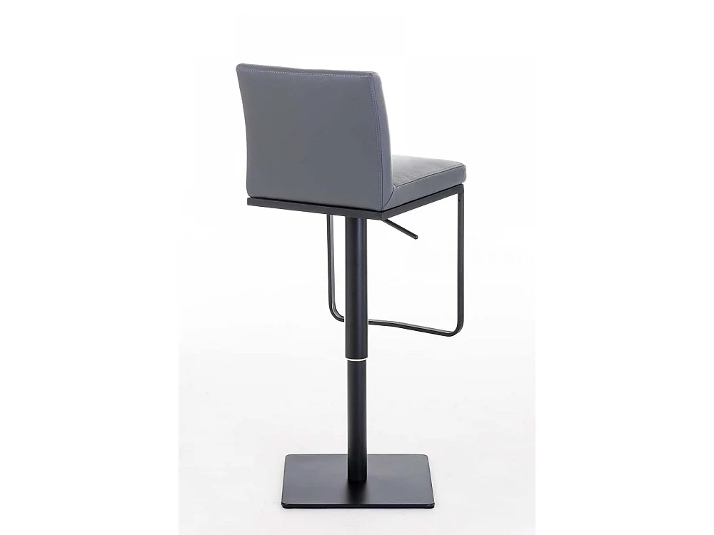 Tabouret de bar - Similicuir & Noir - Gris - Panama