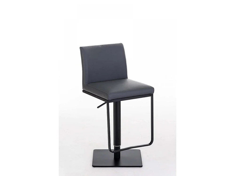 Tabouret de bar - Similicuir & Noir - Gris - Panama