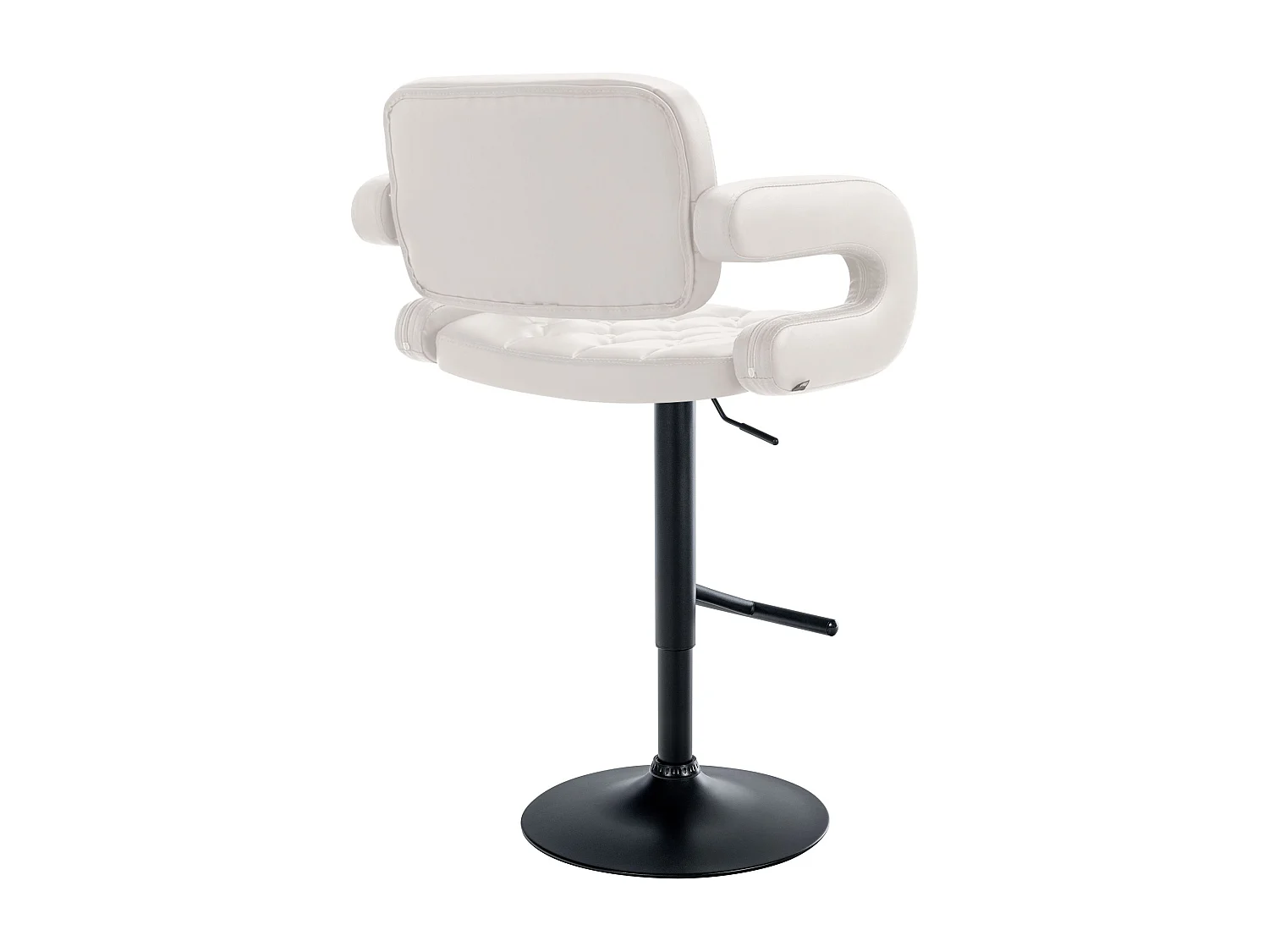 Barkruk - Kunstleer & Metaal - wit - Dublin