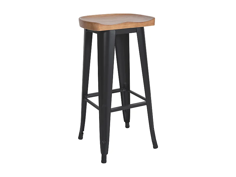 Barkruk - Hout - zwart - Clara