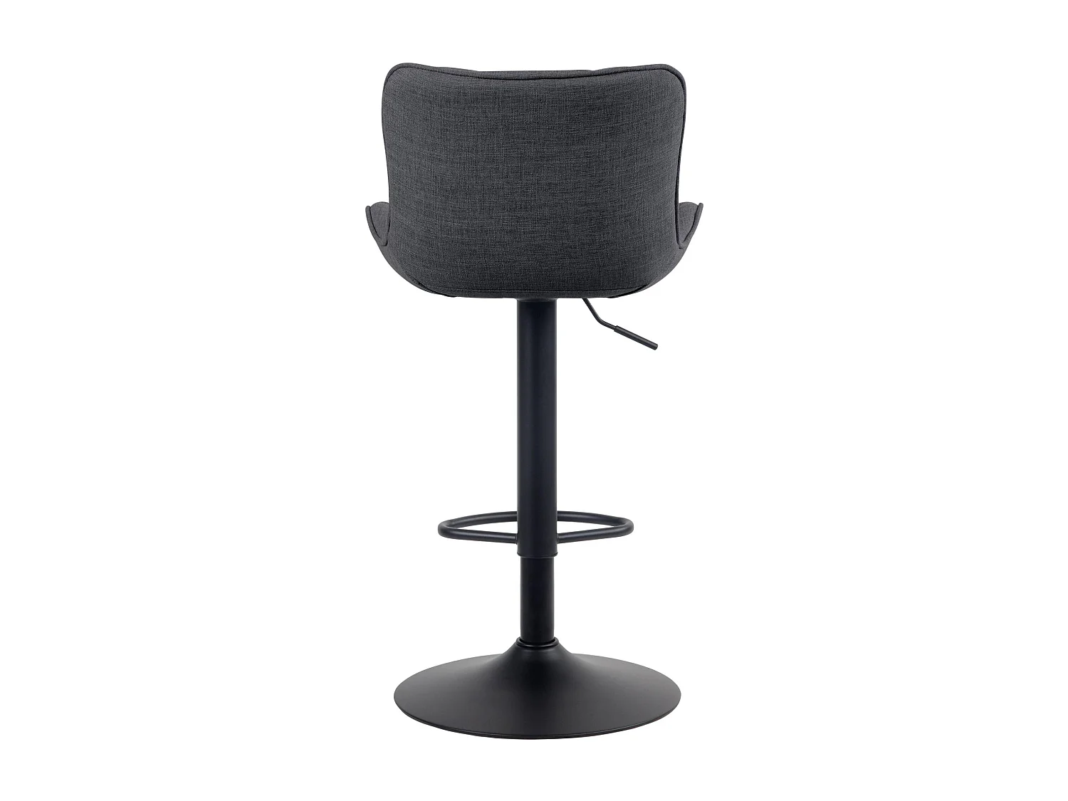 Lot de 2  Tabouret de bar - Tissu - Noir - Linus