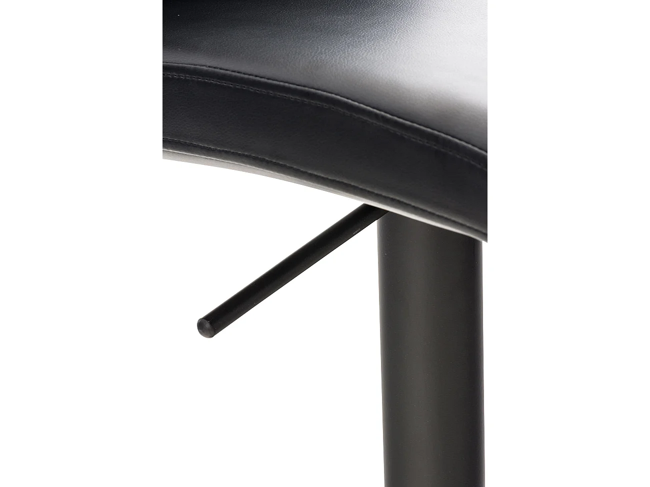 Lot de 2  Tabouret de bar - Similicuir & Noir - Noir - Cadiz