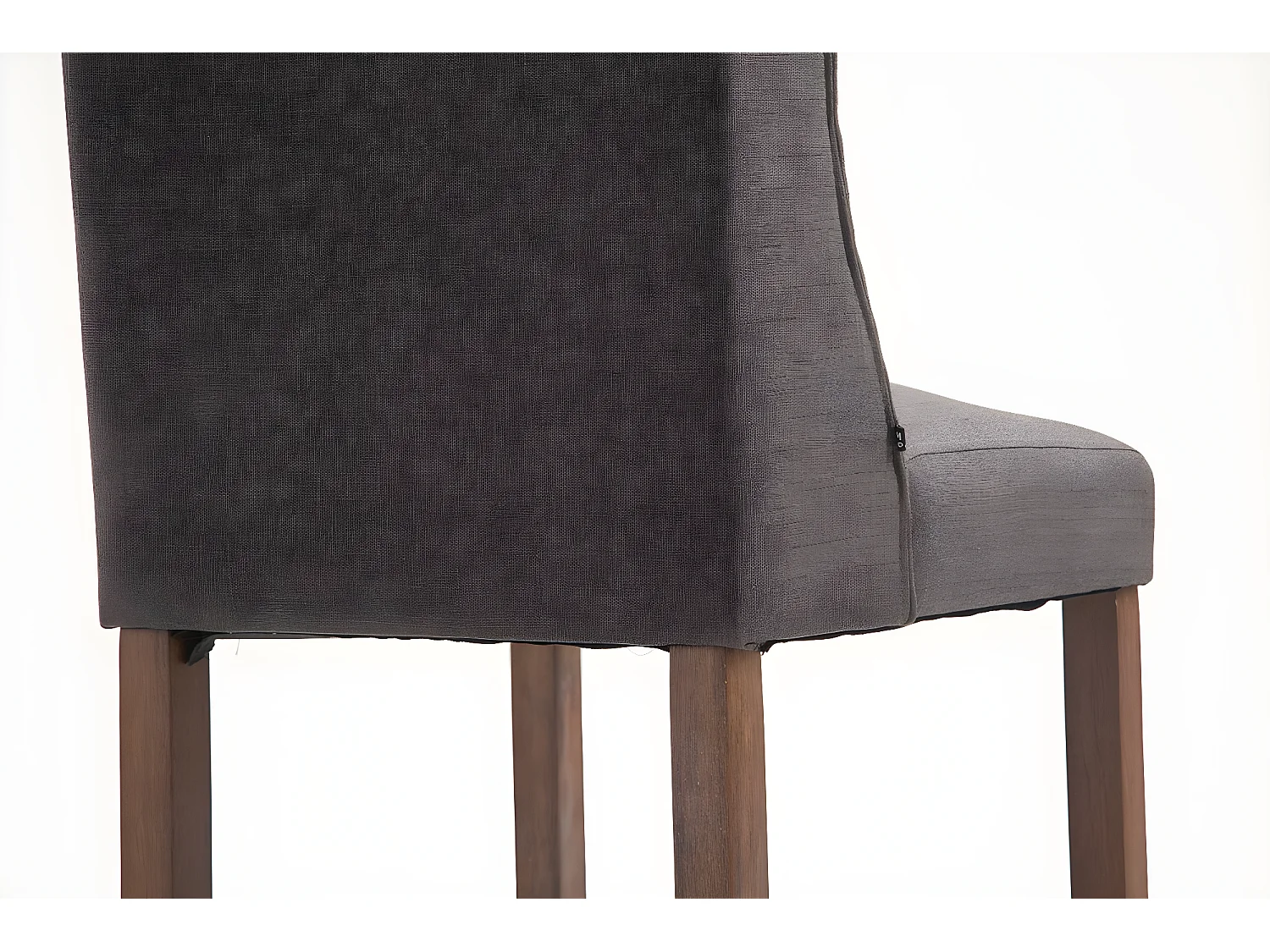 Barhocker - Stoff & Holz - dunkelgrau - Cassandra