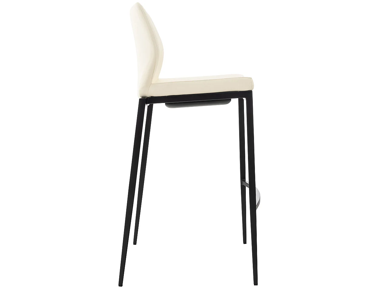 Barhocker - Kunstleder & Metall - creme - Matola