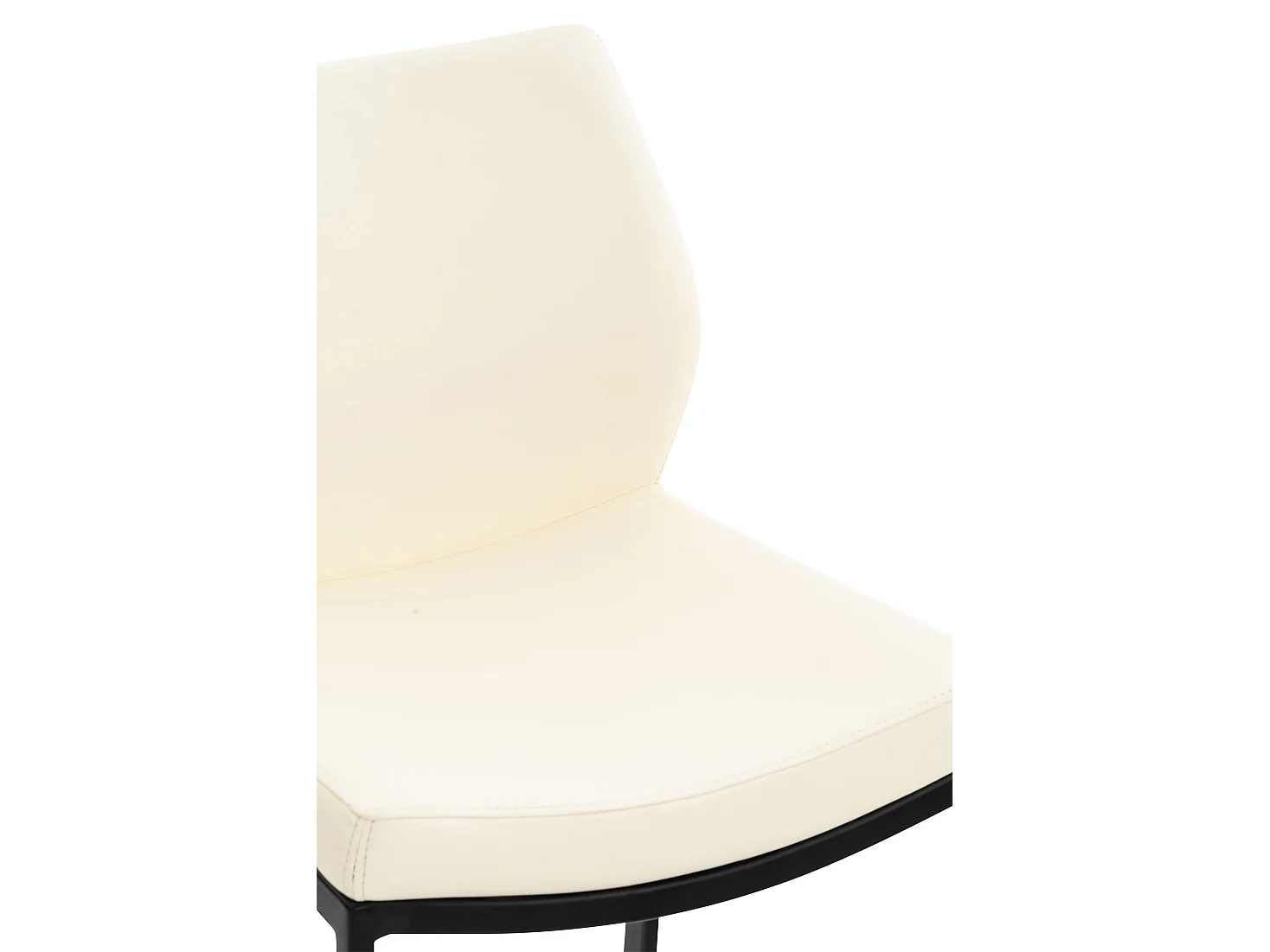 Barhocker - Kunstleder & Metall - creme - Matola