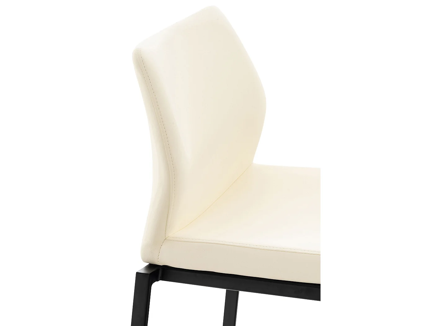 Barhocker - Kunstleder & Metall - creme - Matola